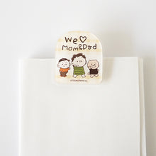 画像をギャラリービューアに読み込む, アクリルクリップ（we love mom&amp;dad)
