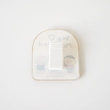 画像をギャラリービューアに読み込む, アクリルクリップ（we love mom&amp;dad)

