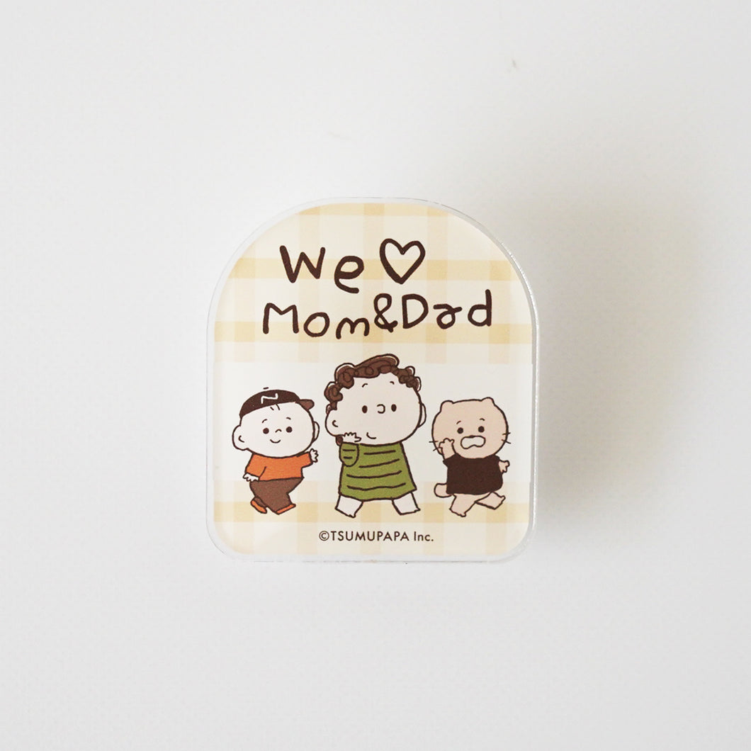 アクリルクリップ（we love mom&dad)