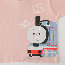 画像をギャラリービューアに読み込む, 【トーマス×つむぱぱ】キッズ半袖Tシャツ(ピンク)_80
