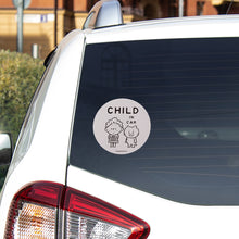 画像をギャラリービューアに読み込む, カーステッカー (CHILD IN CAR)
